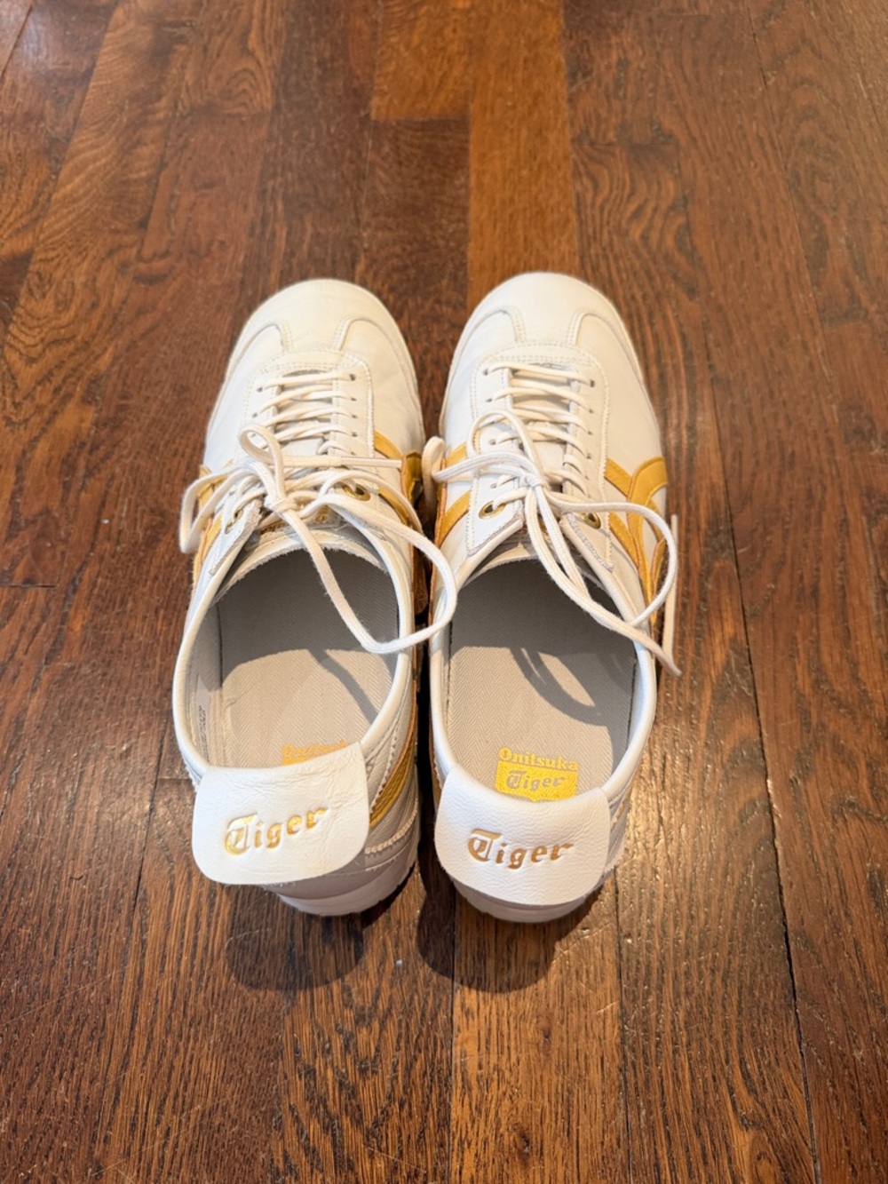 Onitsuka Tiger Mexico 66 Cream/Gold Men’s 7 - Picture 2 of 9